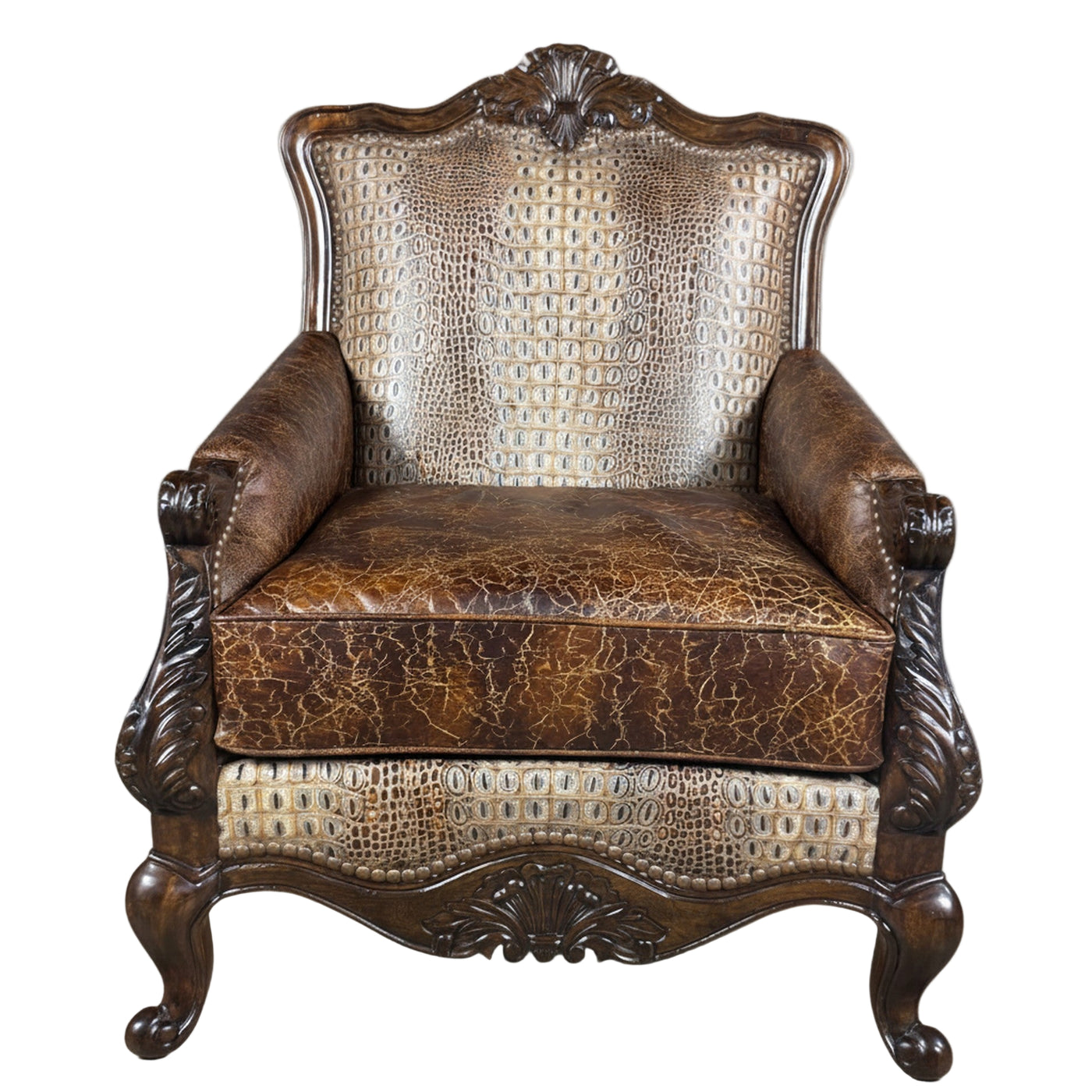 Bentley Croc Dundee Jute Chair