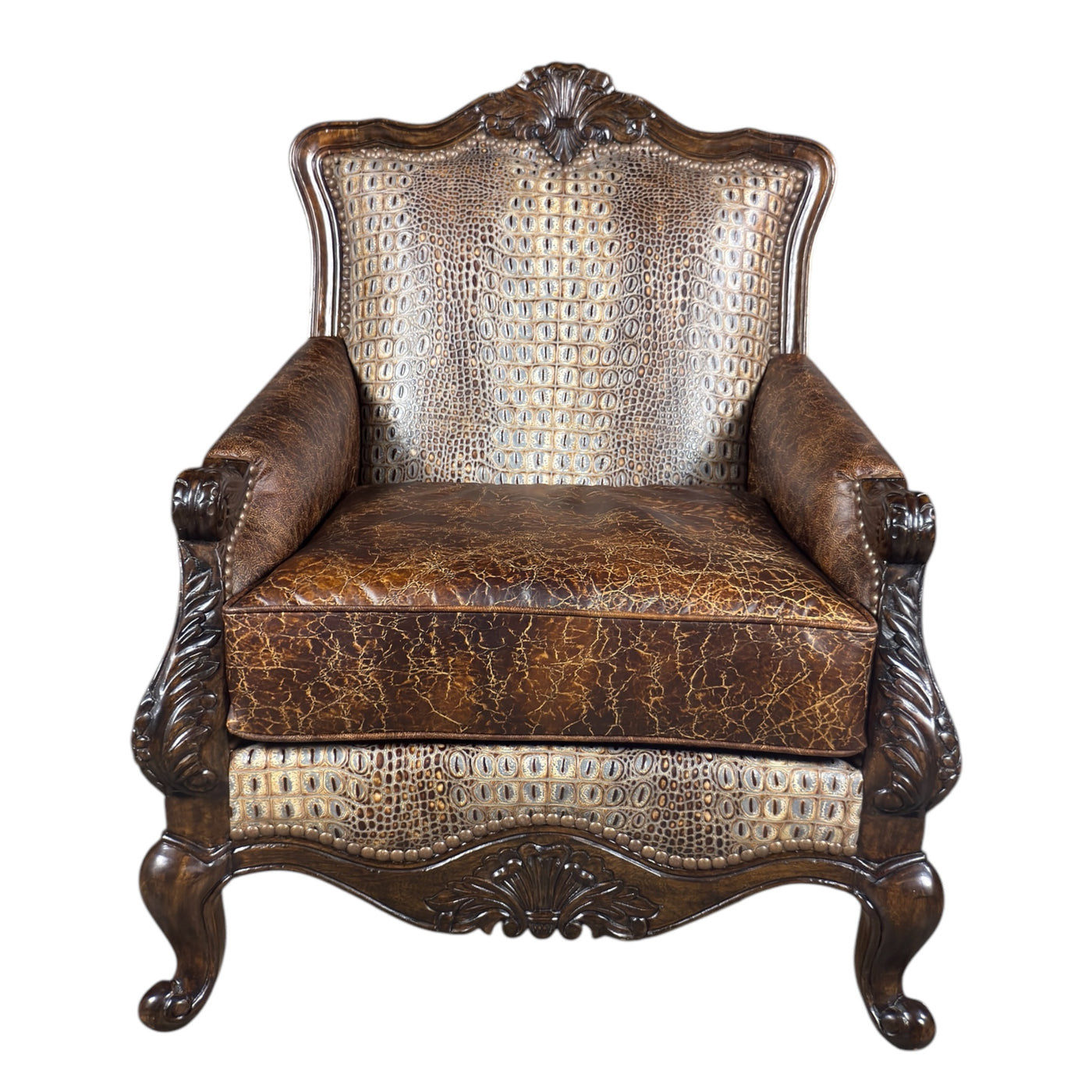 Bentley Chair Croc Dundee Jute-T