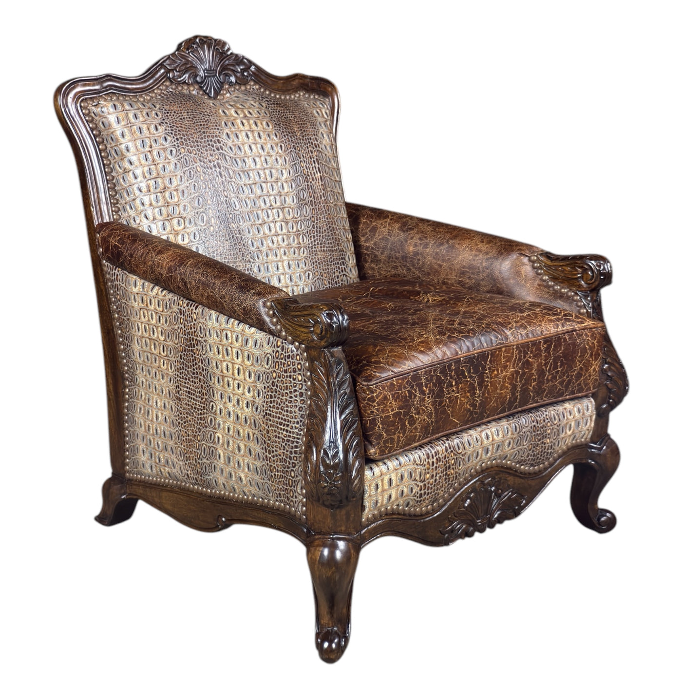 Bentley Chair Croc Dundee Jute-T