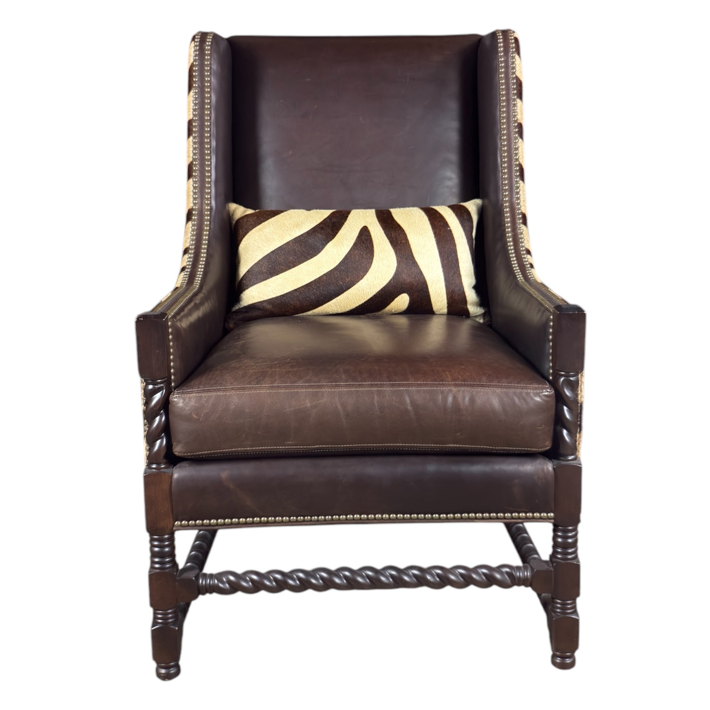 Neil Highball Chocolate Wing Chair-M