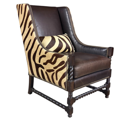 Neil Highball Chocolate Wing Chair-M