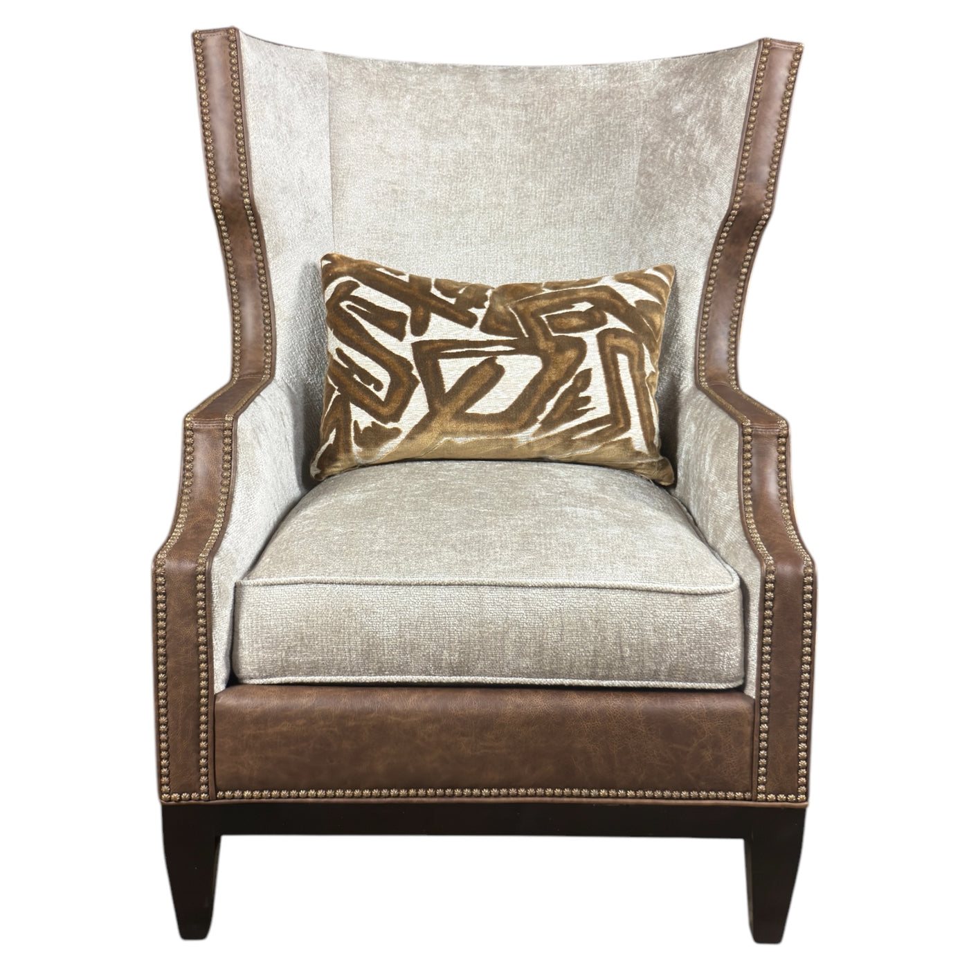 DeLeo Saxony Stain Wing Chair-M