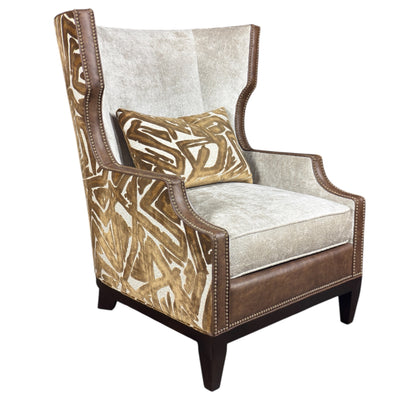 DeLeo Saxony Stain Wing Chair-M