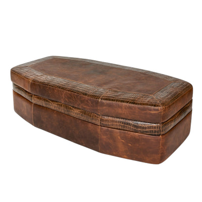 Bison Walnut Tool Ottoman-A