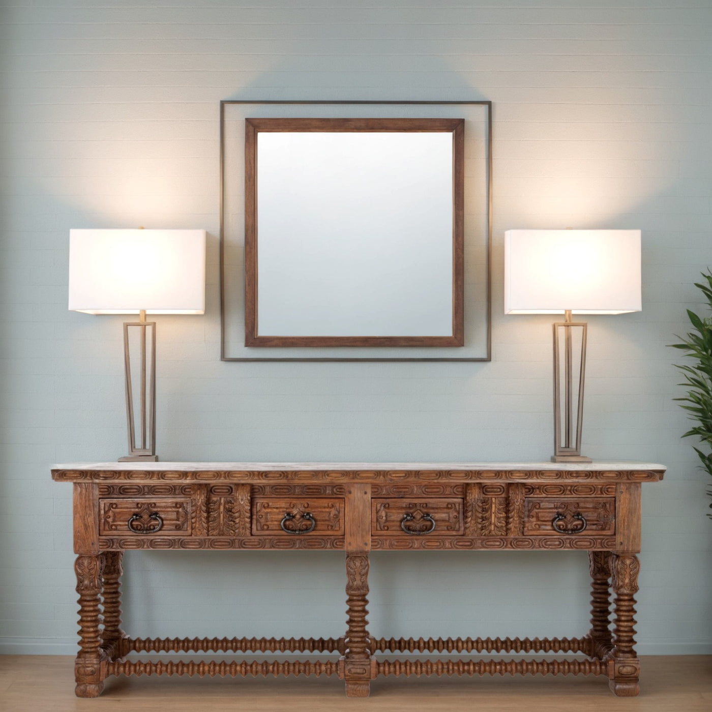Spanish Carpenters 6-Leg Console