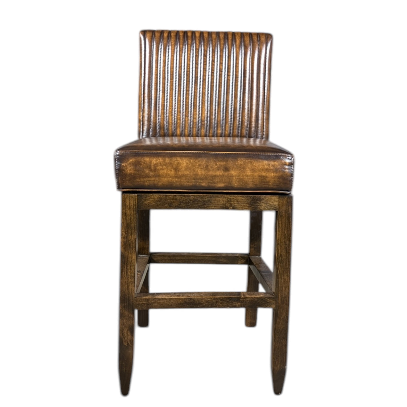 Denali Ranch Channel Back Swivel Barstool-A