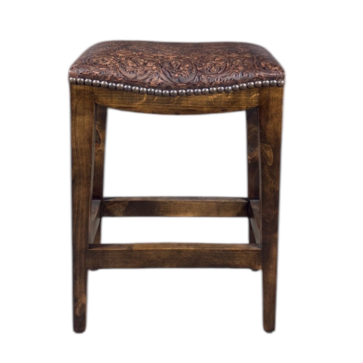 Saddle Counterstool Cowboy Tooled Indio-A