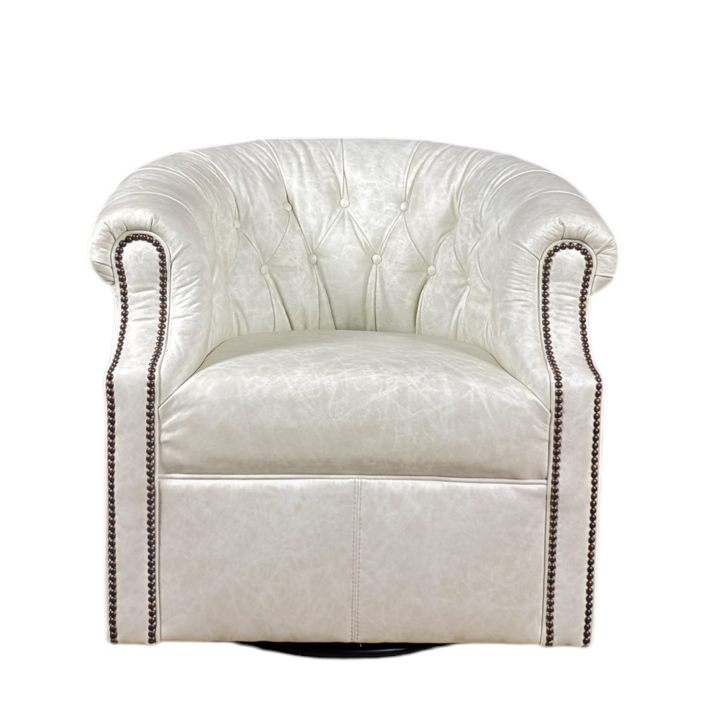 White Swivel Chair-M