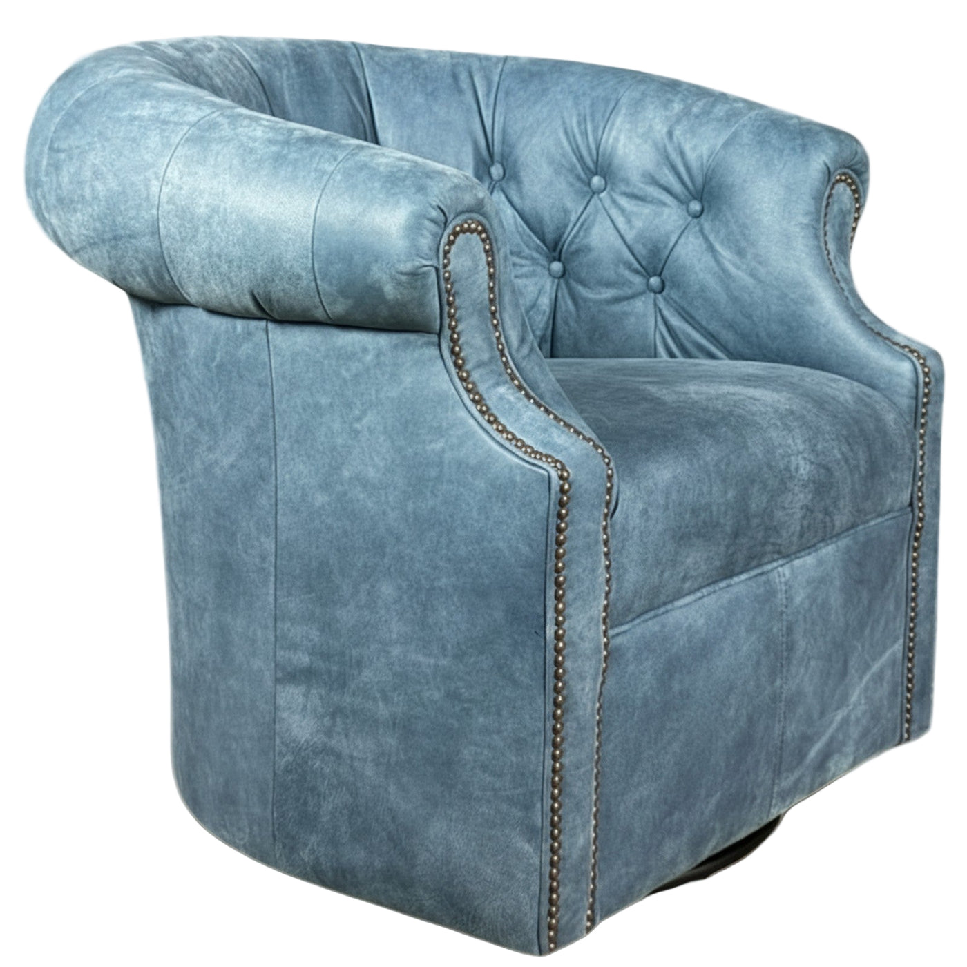 Blue Swade Swivel Chair