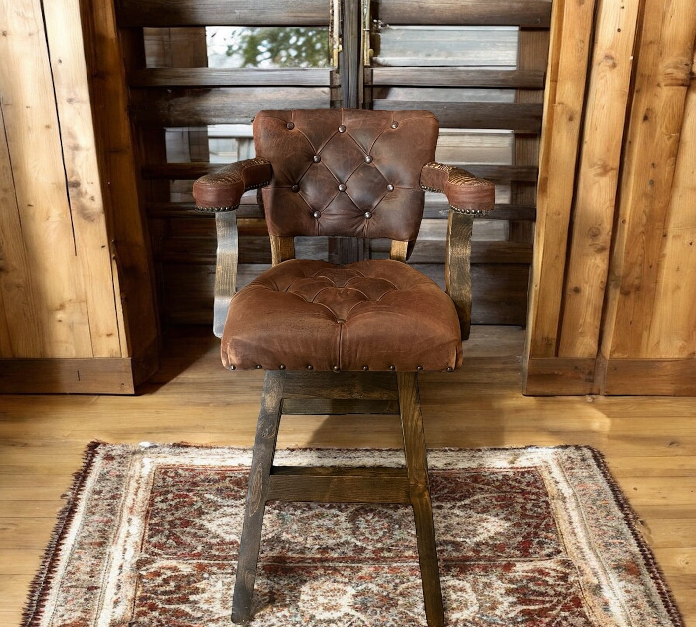 Denali Ranch Double Yoke Barstool