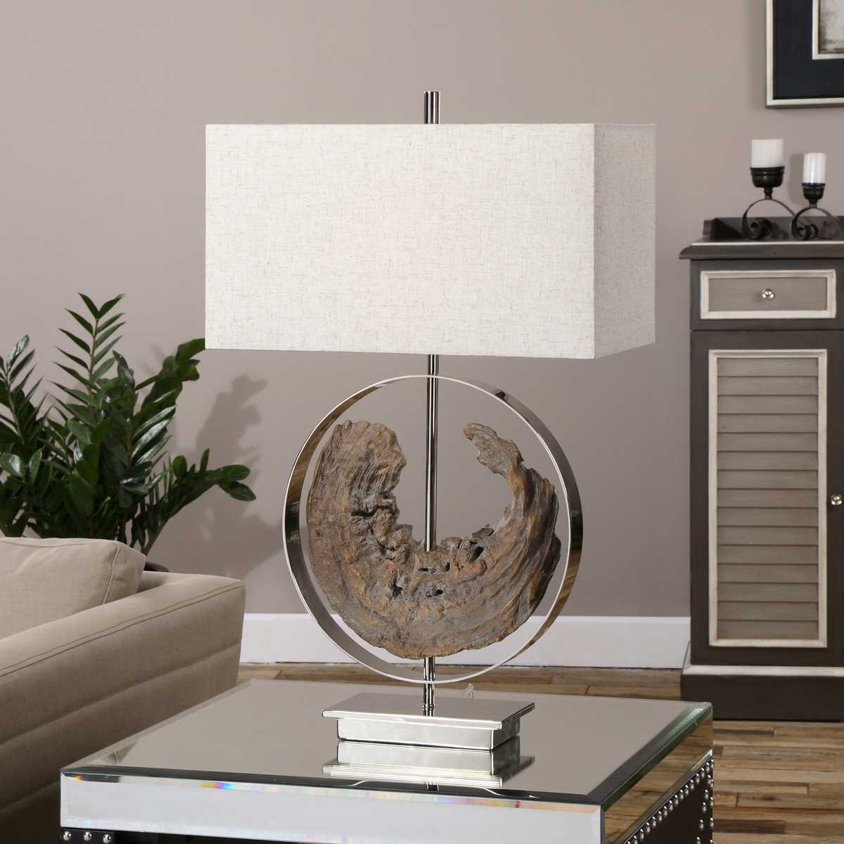 Driftwood Sculpture Table Lamp