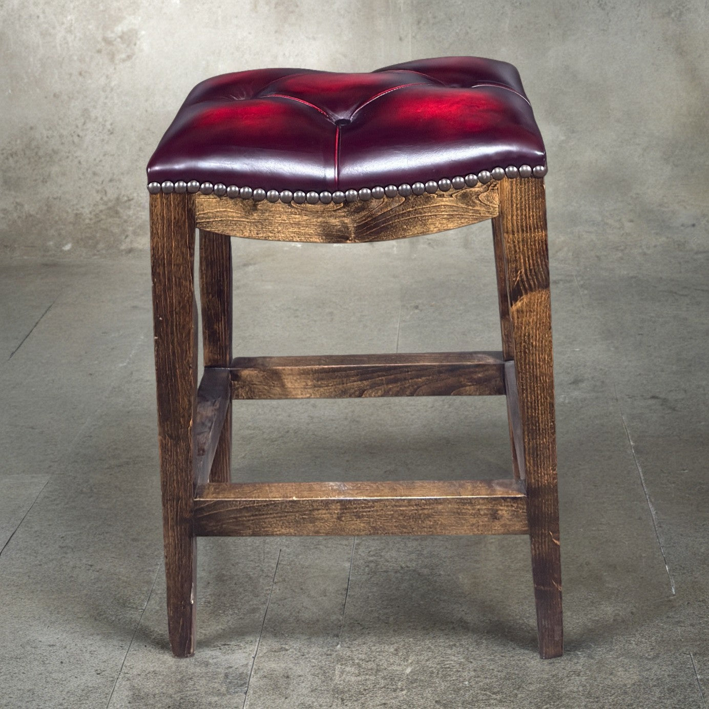 Denali Ranch Tufted Blackberry Stool