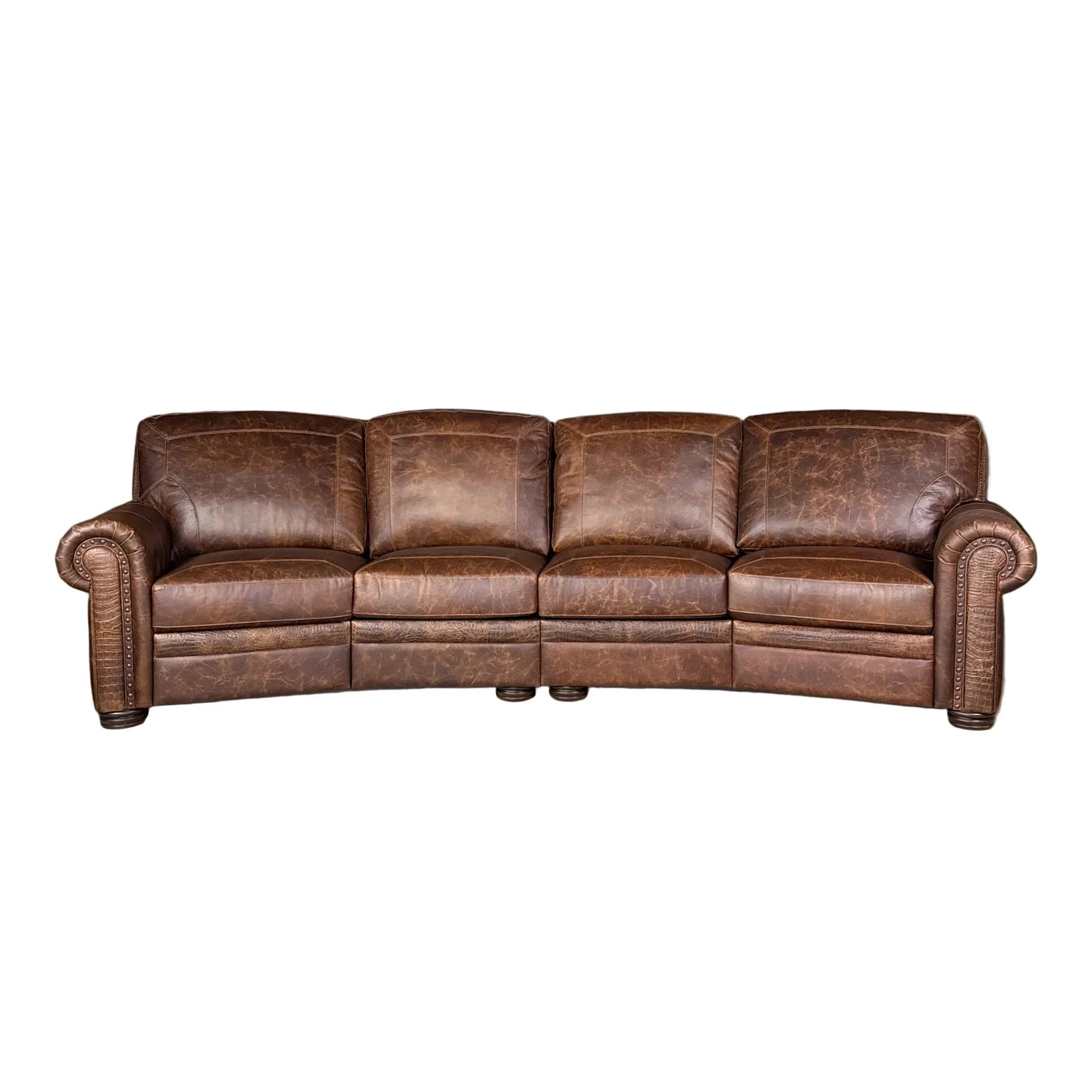 Bison Leather Reclining Sofa – Hill Country Interiors