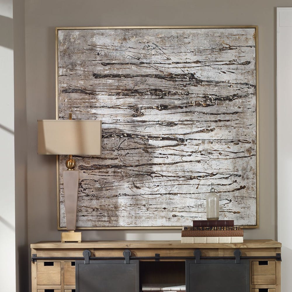 Organic Lines Textured Wall Art