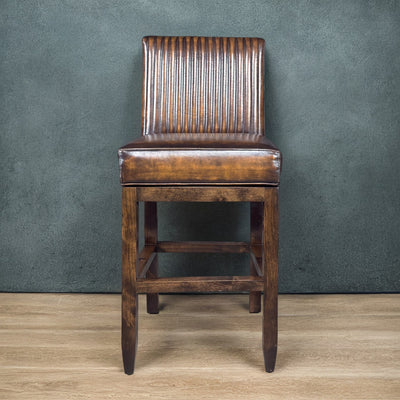Denali Ranch Channel Back Swivel Bar Stool