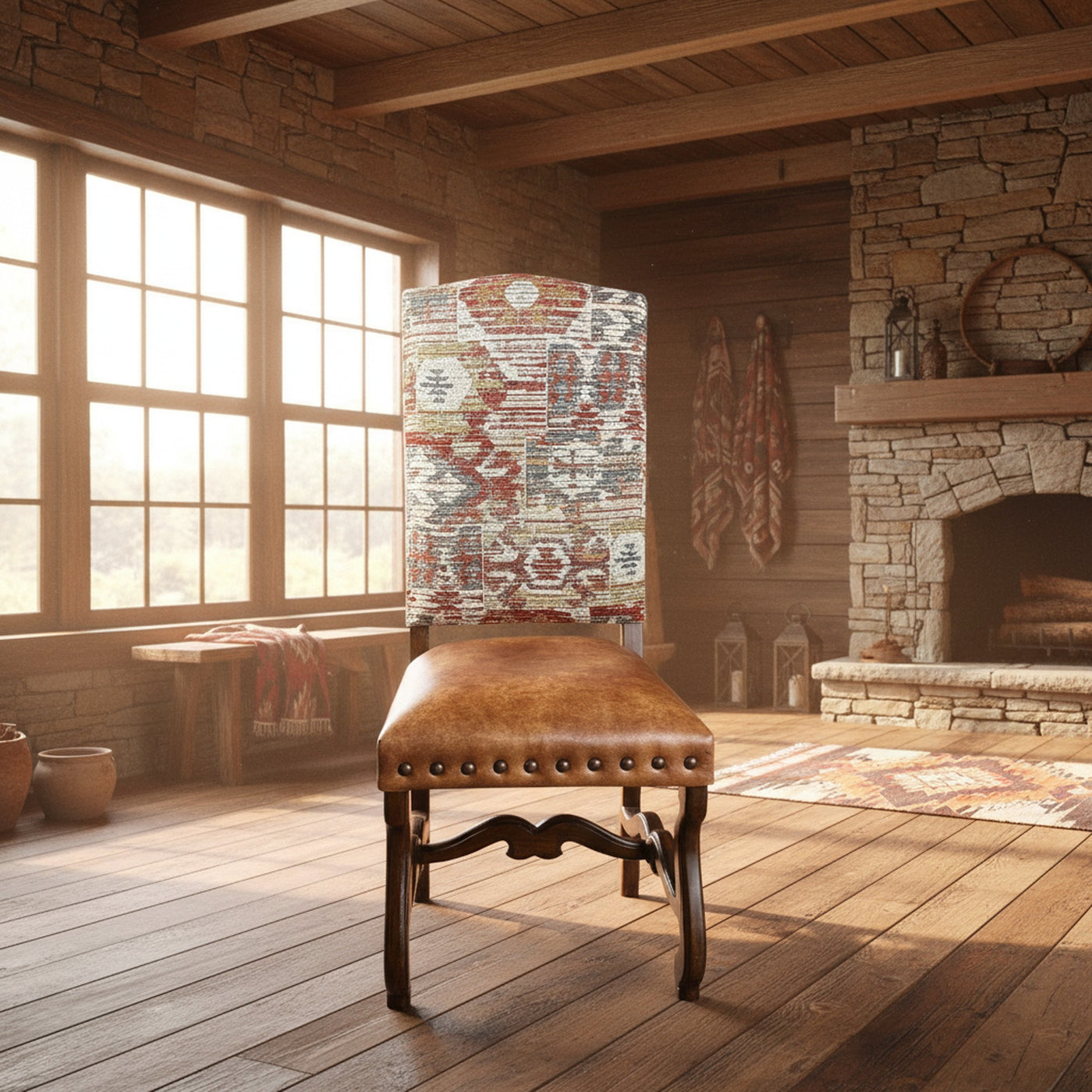 Tahoma Flame Crown Side Chair