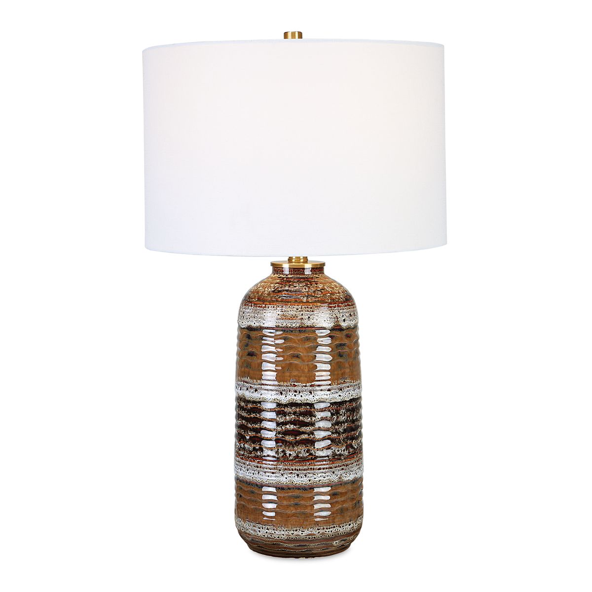 Striped Ceramic Table Lamp