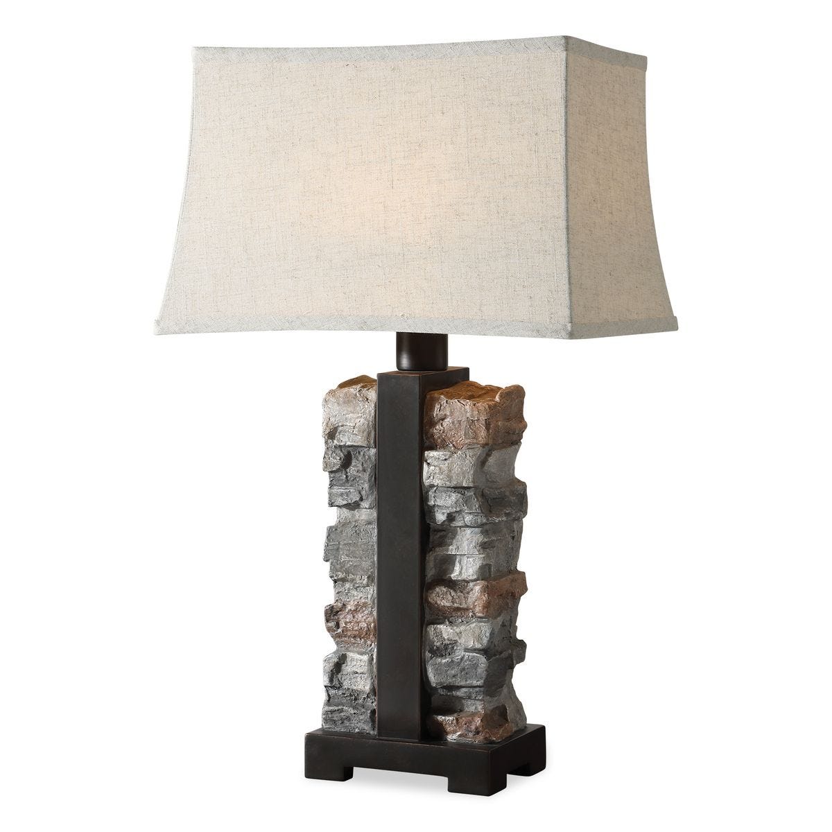 Stacked Stone Table Lamp