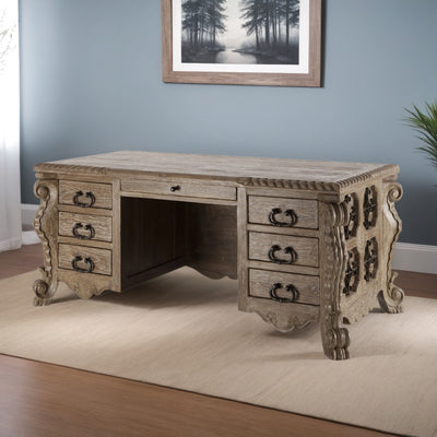 Iron Star Desk with Dragonfly Legs