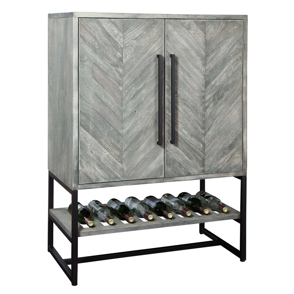 Chevron Wine Cabinet