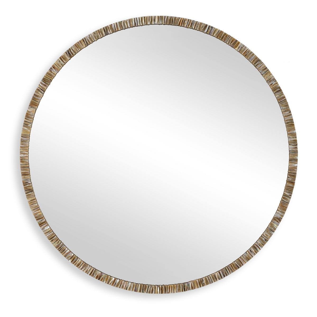 Round Natural Shell Wall Mirror