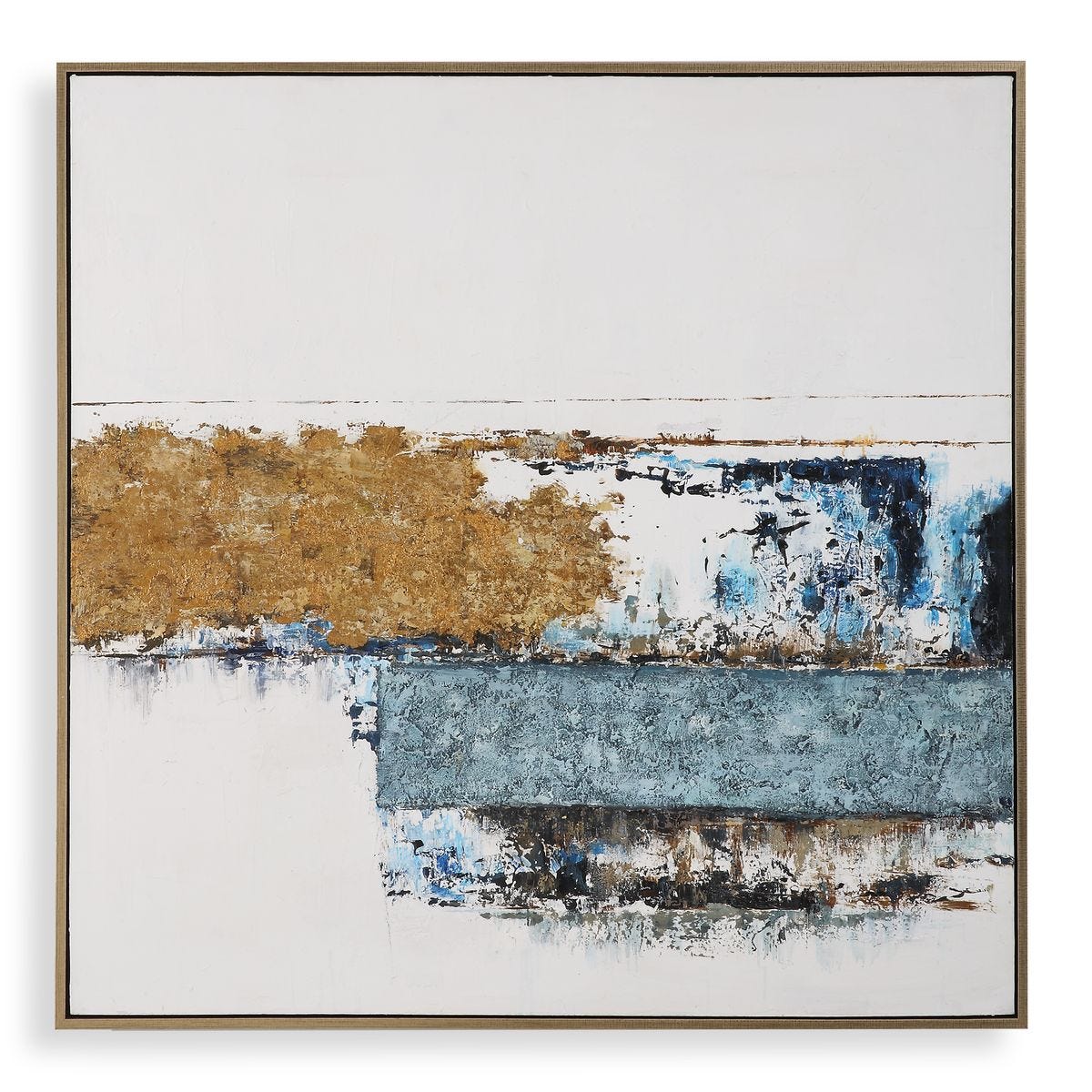 Textured Stacks Abstract Wall Art