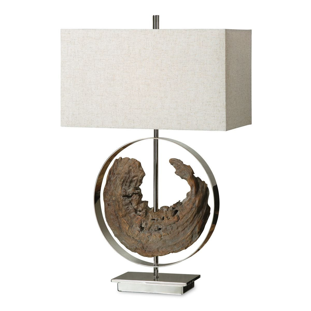 Driftwood Sculpture Table Lamp