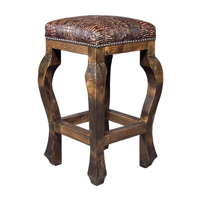 Denali Ranch Hacienda Brown Copper Stool