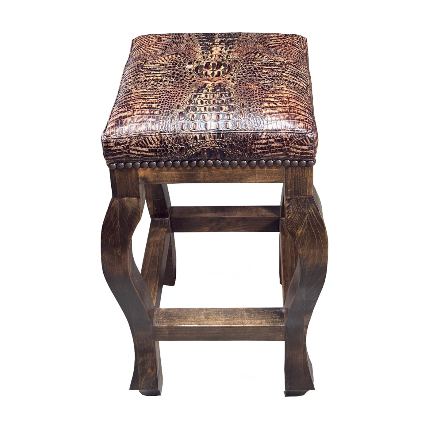 Denali Ranch Hacienda Brown Copper Stool