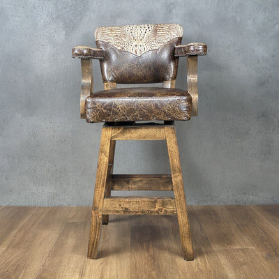 Denali Ranch Ivory Gold Stool