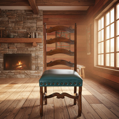 Ladderback Sinthesis Verdigris Side Chair