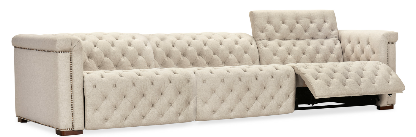 Chesterfield Luxe Power Recliner Sofa