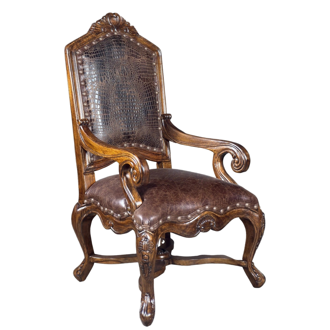 Verona Arm Chair Croc Sierra Walnut