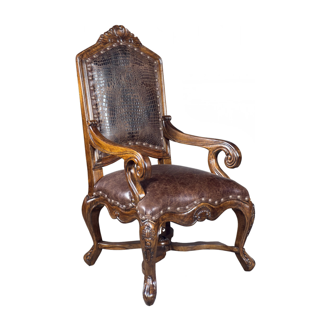 Verona Arm Chair Croc Sierra Walnut