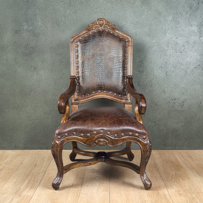 Verona Arm Chair Croc Sierra Walnut