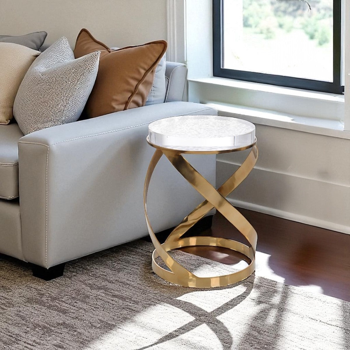 Celeste Ribbon Side Table